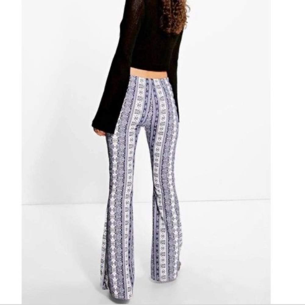 NWT boho flare high waisted pants